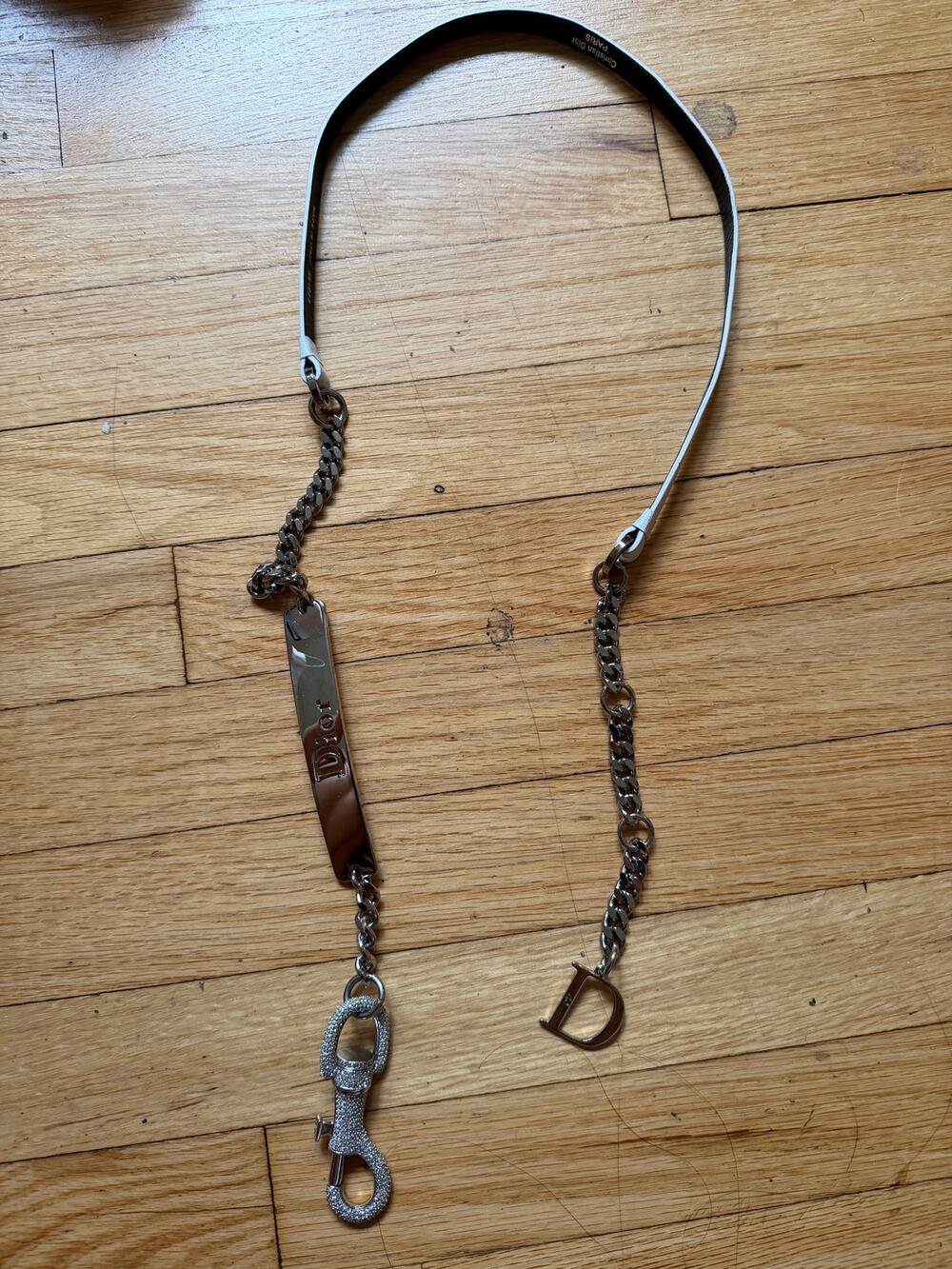 Christian Dior Vintage Y2K Galliano Hardcore Chain Belt 85